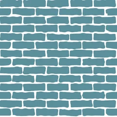 Foto op Plexiglas Baksteen textuur muur Naadloze patroon van bakstenen muur.