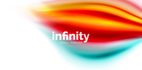 Vector 3d fluid colors wave background