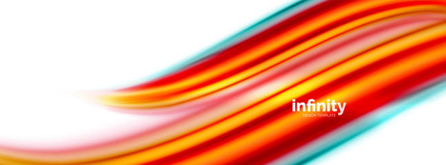 Vector 3d fluid colors wave background