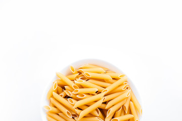 Penne pasta in bowl