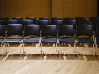 Seats row in seminar room audience Business education concept