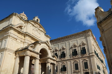 Fototapeta na wymiar Knisja ta' Santa Katerina ta' Lixandra in Valletta Malta 