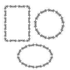 Vector set of decorative frames.