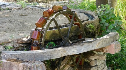 Landschaft und Landwirtschaft in Rajasthan, Indien