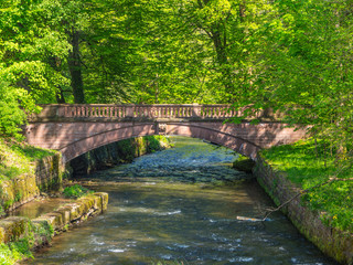 Br&uuml;cke &uuml;ber den M&uuml;mling bei Schloss F&uuml;rstenau in Michelstadt