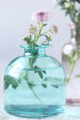 chrysanthemum flowers in vase