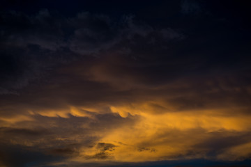 beautiful sunset cloudy sky