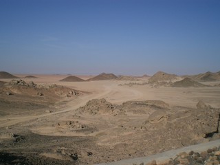 Fototapeta na wymiar Wonderful view on the desert in egypt