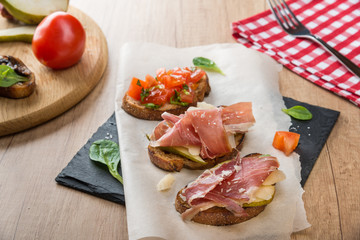 Italian appetizer background