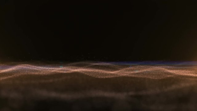 Particle Waves Motion Background