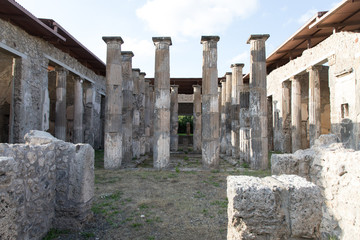 Fototapeta na wymiar Pompei, Vesuv, Vulkan, Ruinen, Neapel, Italien, Stadt, Antik, Europa