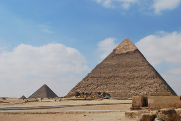 Fototapeta na wymiar The Pyramids of Gizeh