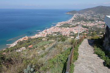 Fototapeta na wymiar Castellabate, Neapel, Italien, Küste, Meer, Wasser, Strand