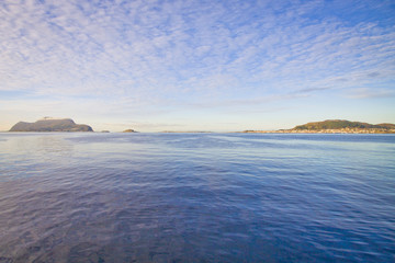 Fototapeta premium View on the coastline near Alesund. Norway
