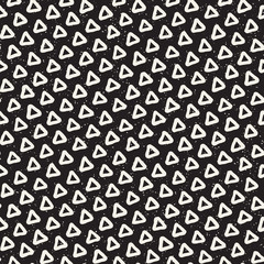 Hand drawn lines seamless grungy pattern. Abstract geometric repeating texture in black and white.