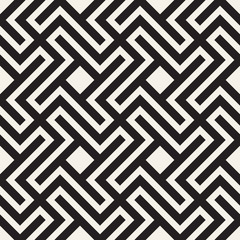Vector seamless pattern. Modern stylish abstract texture. Repeating geometric tiles..