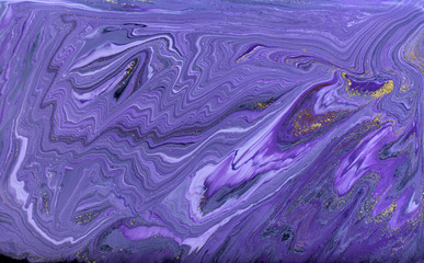 Marble abstract acrylic background. Violet marbling artwork texture. Marbled ripple pattern.