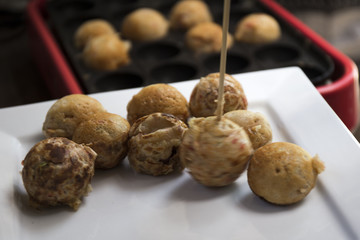 Takoyaki - Octopus ball, a popular Japanese street food