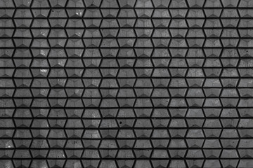 Black brick tile wall background seamless and texture