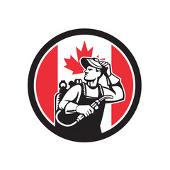 Canadian Welder Canada Flag Icon