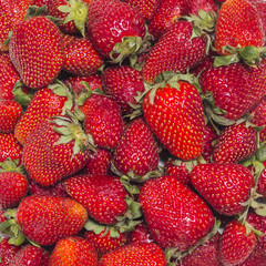 Background of fresh red strawberry