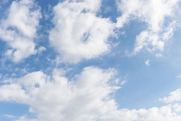Natural background of blue sky and cloud