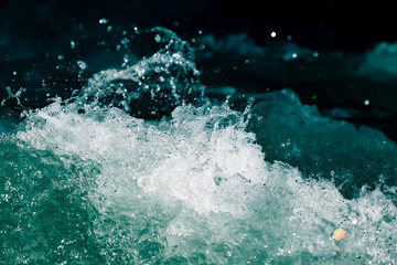 Stormy waves in the ocean as a background