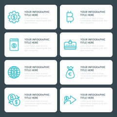 Flat money, shopping infographic timeline template for presentations, advertising, annual reports