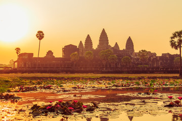 Sunrise over Angkor Wat.