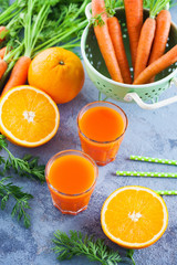 carrot and orange fresh juice