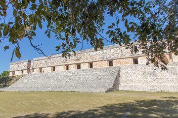 Uxmal, Pyramiden, Maya, Mayakultur, Mayastätte, Ruine, Tempel, Dschungel, Wald, Yucatan, Mexiko