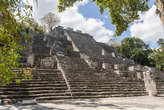 Calakmul, Pyramiden, Maya, Mayakultur, Mayastätte, Ruine, Tempel, Dschungel, Wald, Yucatan, Mexiko