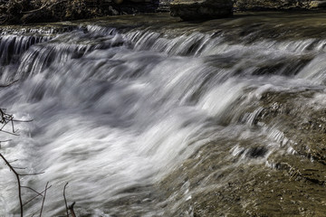 cascading down river