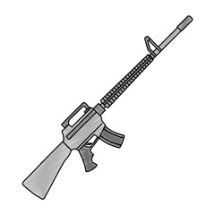rifle war weapon icon vector illustration design