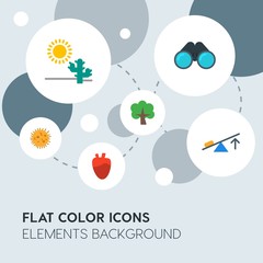 health, science, nature flat vector icons and elements background with circle bubbles networks.Multipurpose use on websites, presentations, brochures and more