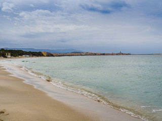 Sand beach near Alghero, Sardinia