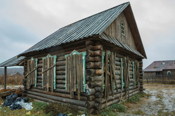 old abandoned house in old village