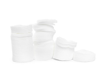 cotton sponges isolated on white background