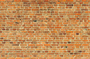 Fototapeta na wymiar Old brown brick wall background
