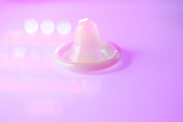 Rubber condom contraceptive
