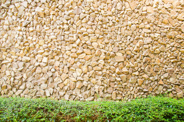 A brick colour of stone wall for background texture.