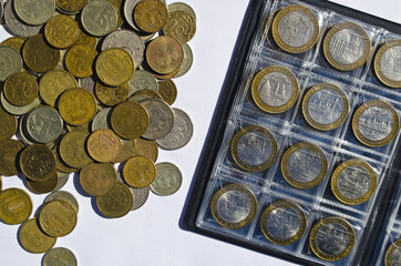 collecting coins. numismatics as a hobby and work