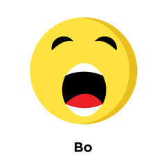 Bo icon isolated on white background
