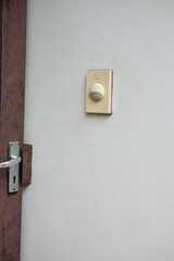 Doorbell in front of the house.