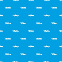 Sport car pattern vector seamless blue repeat for any use