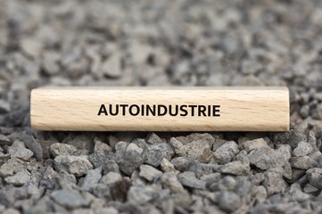 AUTOINDUSTRIE - Bilder mit Wörtern aus dem Bereich Automobilindustrie, Wort, Bild, Illustration