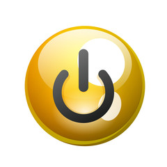 Power button icon, start symbol