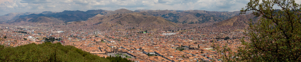 Fototapeta na wymiar Panoramic view of Cusco, Peru