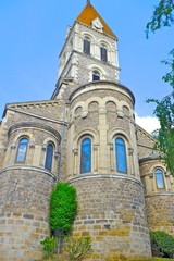 Fototapeta na wymiar église de orlionas lyonnais