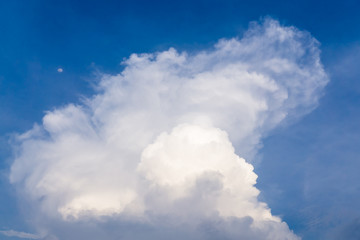 Naklejka na ściany i meble Blue sky with beautiful clouds background texture